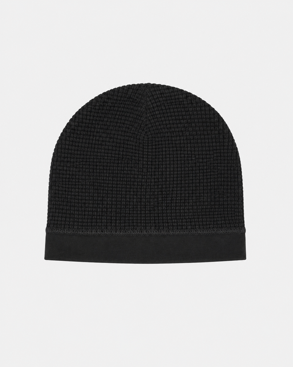 Waffle Knit Satin-Lined Skull Cap