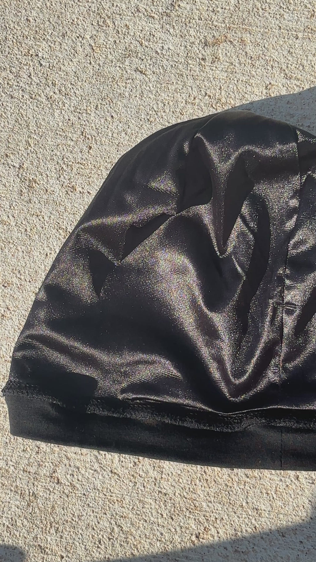 Branded Waffle Knit Satin-Lined Skull Cap
