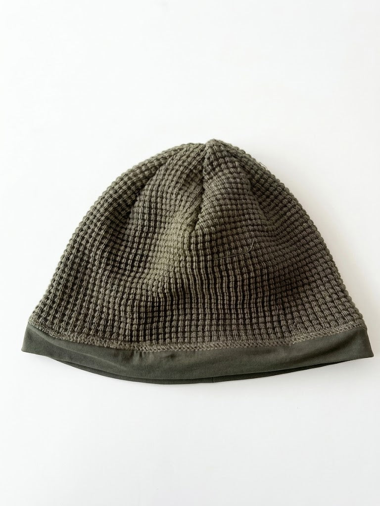 Waffle Knit Satin-Lined Skull Cap